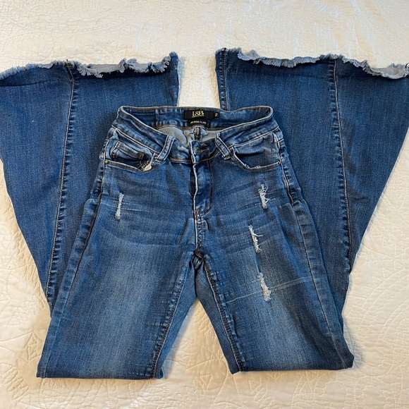 Lucky and Blissed Flare Mid Rise Jeans - Picture 3 of 5